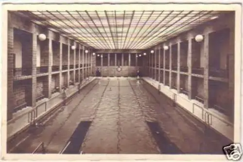 18350 Ak Chemnitz Stadtbad große Schwimmhalle 1939