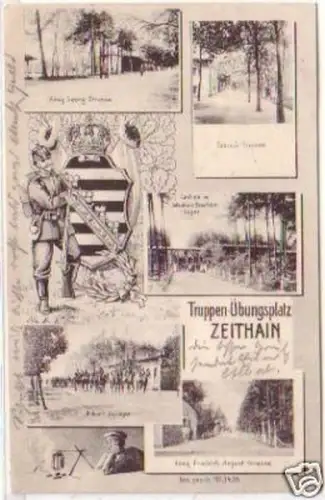 19747 Mehrbild Ak Truppenübungsplatz Zeithain 1906