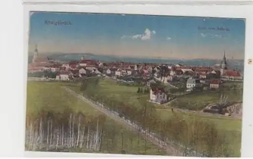 18709 Feldpost Ak Königsbrück Blick vom Auberg 1918