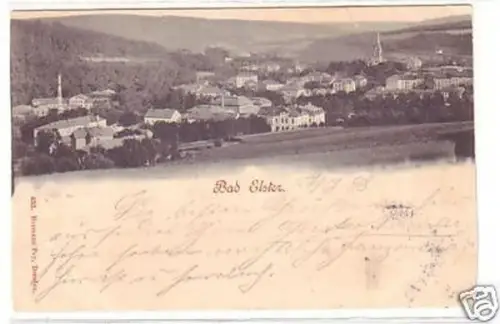 23095 Ak Bad Elster Totalansicht 1898