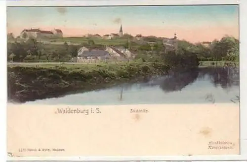 34984 Künstler-Ak Waldenburg i.S. Südseite um 1900