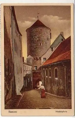 33906 Ak Bautzen Nicolaipforte um 1910