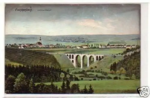 29942 Ak Frankenberg Lützelthal-Viaduct 1908