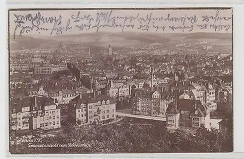66016 Ak Plauen im Vogtland Gesamtansicht vom Bärenstein 1924