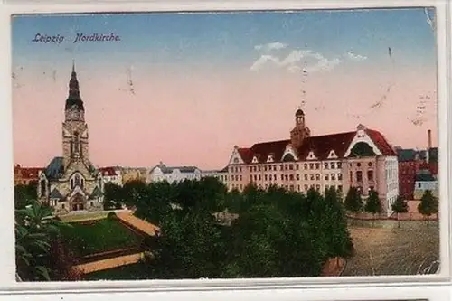 60705 Ak Leipzig Nordkirche 1919