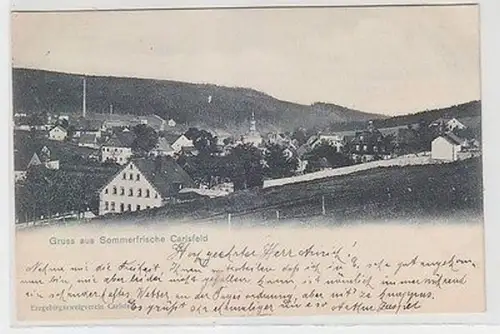 65900 Ak Gruß aus Sommerfrische Carlsfeld Totalansicht 1907
