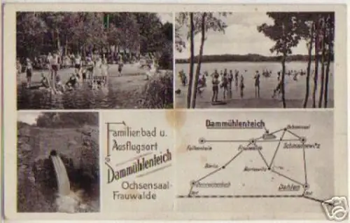 05537 Ak Ochsensaal Frauwalde Dammühlenteich 1941