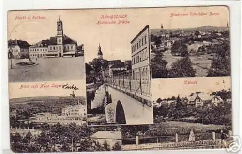 09908 Mehrbild Ak Königsbrück Käbnitz usw. 1914