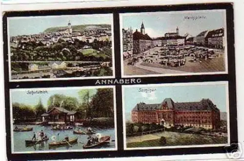 17456 Mehrbild Ak Annaberg Seminar usw. 1910