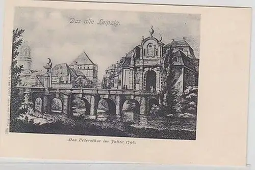 21627 Ak Leipzig das Petersthor im Jahre 1798