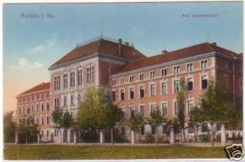 25690 Ak Rochlitz i. Sa. Kgl. Lehrerseminar um 1910