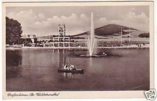 31382 Ak Großschönau in Sachsen Waldstrandbad um 1940