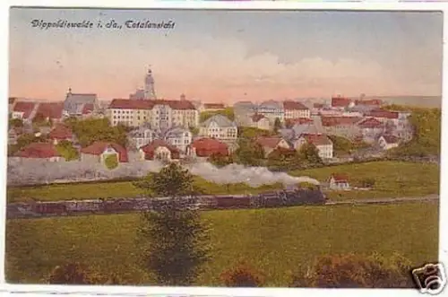 31387 Ak Dippoldiswalde in Sachsen Totalansicht 1925