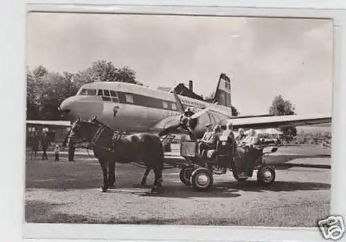 33754 Ak Langenbernsdorf Kremserfahrt zur IL 14, 1975