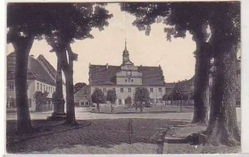 33580 Ak Belgern Blick nach dem Rathaus 1928