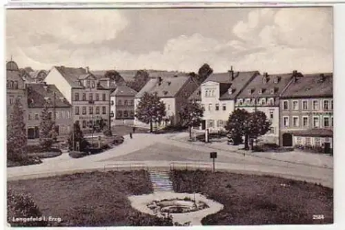 35106 Ak Lengefeld im Erzgebirge Stadtansicht 1952