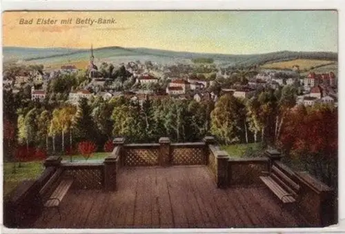 59123 Ak Bad Elster mit Betty-Bank 1909