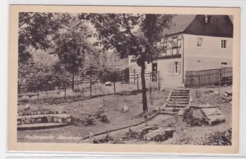 74771 AK Pleißenquelle Ebersbrunn mit Fachwerkhaus