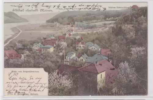 93522 AK Elbthal oberhalb Meissen - Blick vom Bergschlösschen 1902