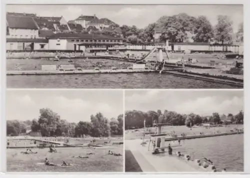98826 Mehrbild Foto Ak Taucha Bez. Leipzig - Stadtbad um 1960