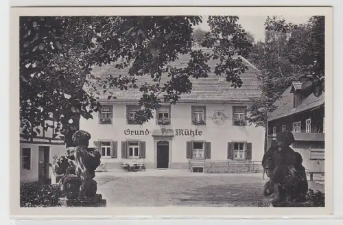 18919 Ak Gasthof Grundmühle bei Liegau / Radeberg um 1940