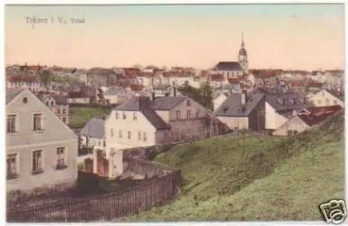 25005 Ak Treuen im Vogtland Totalansicht 1914