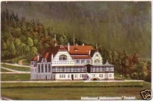 19841 Ak Einsiedel Etablissement "Waldesrauschen" 1913
