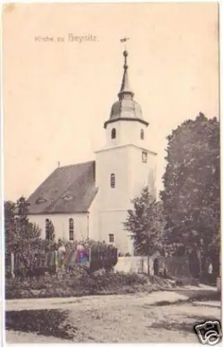 25486 Ak Kirche zu Heynitz um 1920