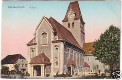 26417 Ak Großzschocher Kirche 1915