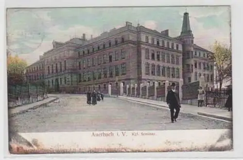 31220 Ak Auerbach im Vogtland königliches Seminar 1910