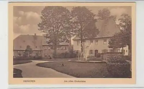 38560 Ak Hainichen am alten Kirchplatze um 1920