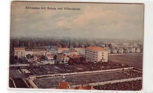 42275 Ak Altmockau mit Schule und Villenviertel um 1930