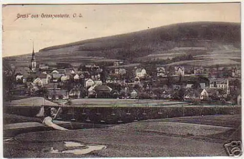 06068 Feldpost Ak Gruß aus Grosspostwitz O.-L. 1915