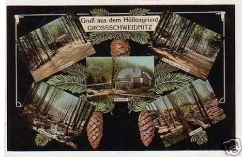 31785 Mehrbild Ak Gruß aus Grossschweidnitz 1913