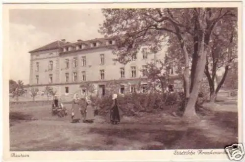25654 Ak Bautzeen städtische Krankenanstalt um 1930