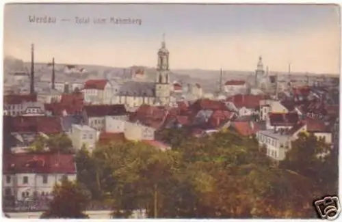 25635 Ak Werdau Total vom Rahmberg um 1925