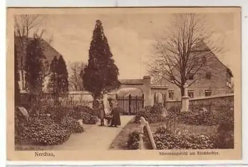 41902 Ak Nerchau Stimmungsbild am Kirchhoftor 1914