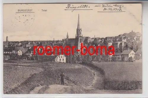 74993 Feldpost Ak Burgstädt Totalansicht 1915