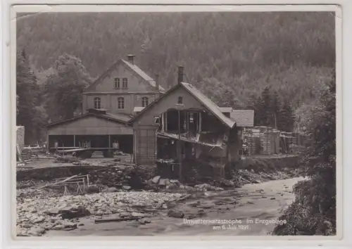 88995 Ak Unwetterkatastrophe im Erzgebirge Zerstörung im Antonsthal 1931