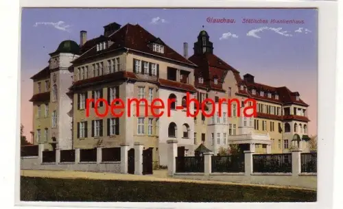 79830 Ak Glauchau Städtisches Krankenhaus um 1920