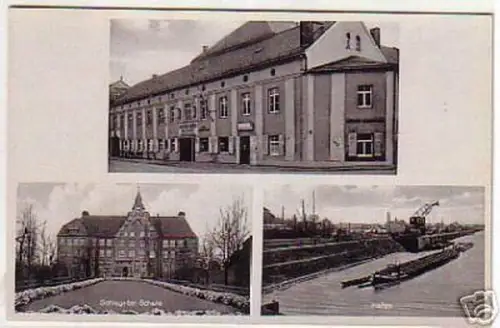 09814 Mehrbild Ak Riesa Gröba Gasthof um 1940