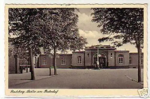 08620 Ak Radeberg Partie am Bahnhof 1936