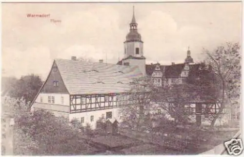 23919 Ak Wermsdorf Pfarre um 1910