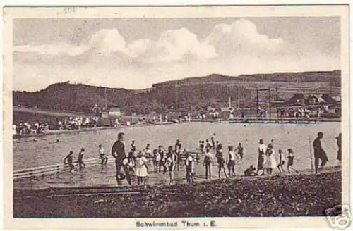 14936 Ak Thum im Erzgebirge Schwimmbad 1931