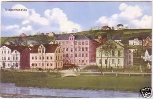 29690 Ak Niederhasslau Totalansicht um 1915