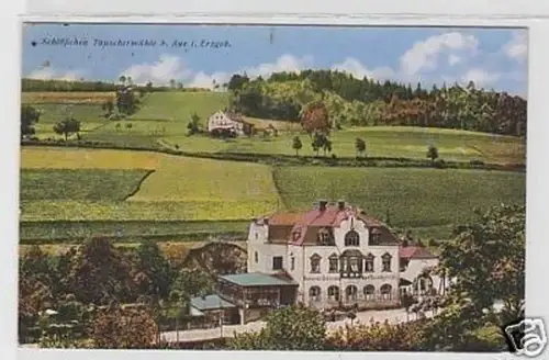34625 Ak Schlößchen Tauschermühle bei Aue 1926