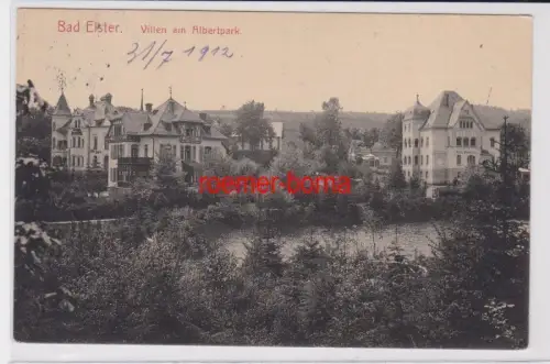 85558 Ak Bad Elster Villen am Albertpark 1912