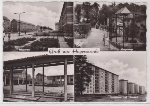 96695 Mehrbild Ak Gruß aus Hoyerswerda Magistrale, Neustadt usw. 1962