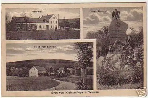 01258 Ak Gruß von Kleinzschepa bei Wurzen 1922