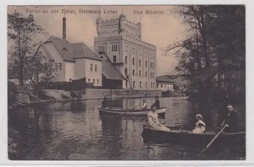 60122 AK Bad Köstritz - Partie an der Elster, Hermann Leber 1918